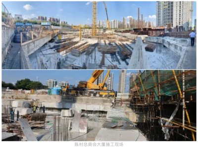 副會長單位奔朗新材料助力陳村地標性建筑建設